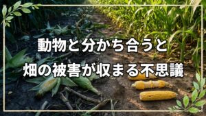 動物と分かち合う自然栽培の不思議な体験