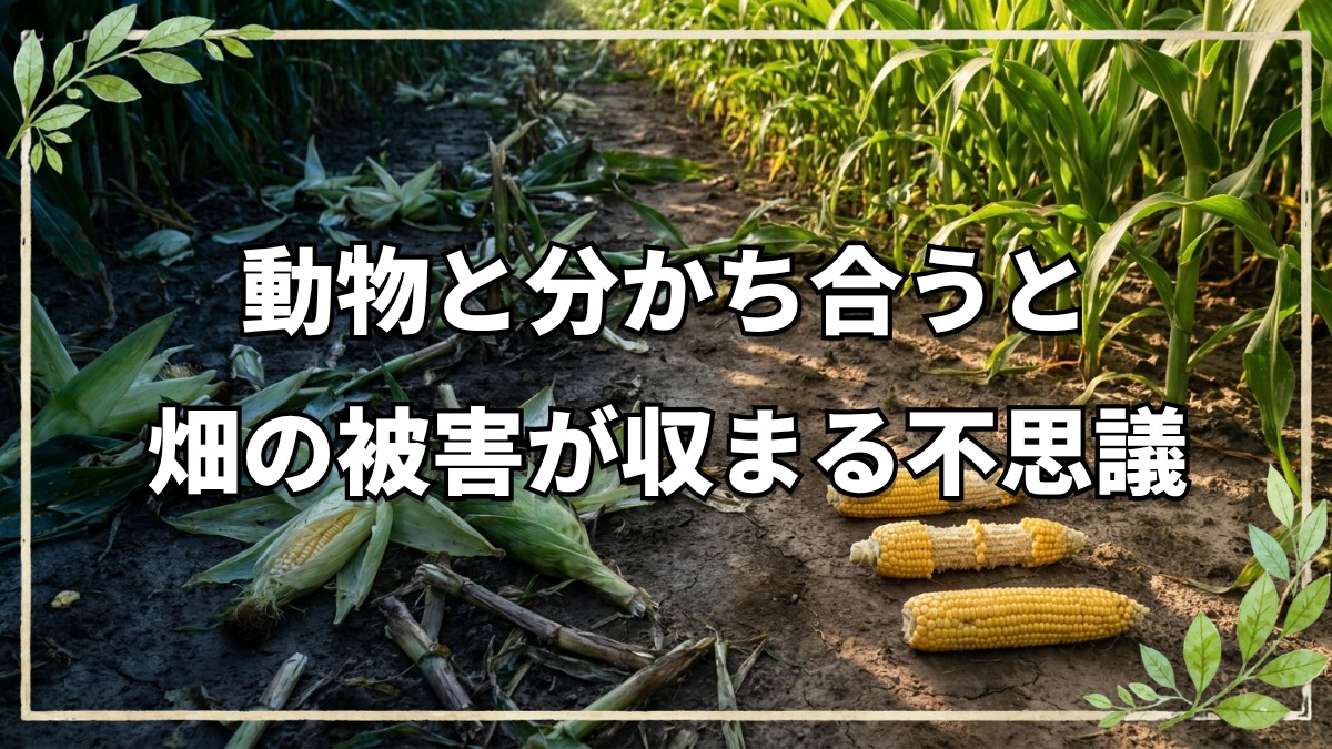 動物と分かち合う自然栽培の不思議な体験