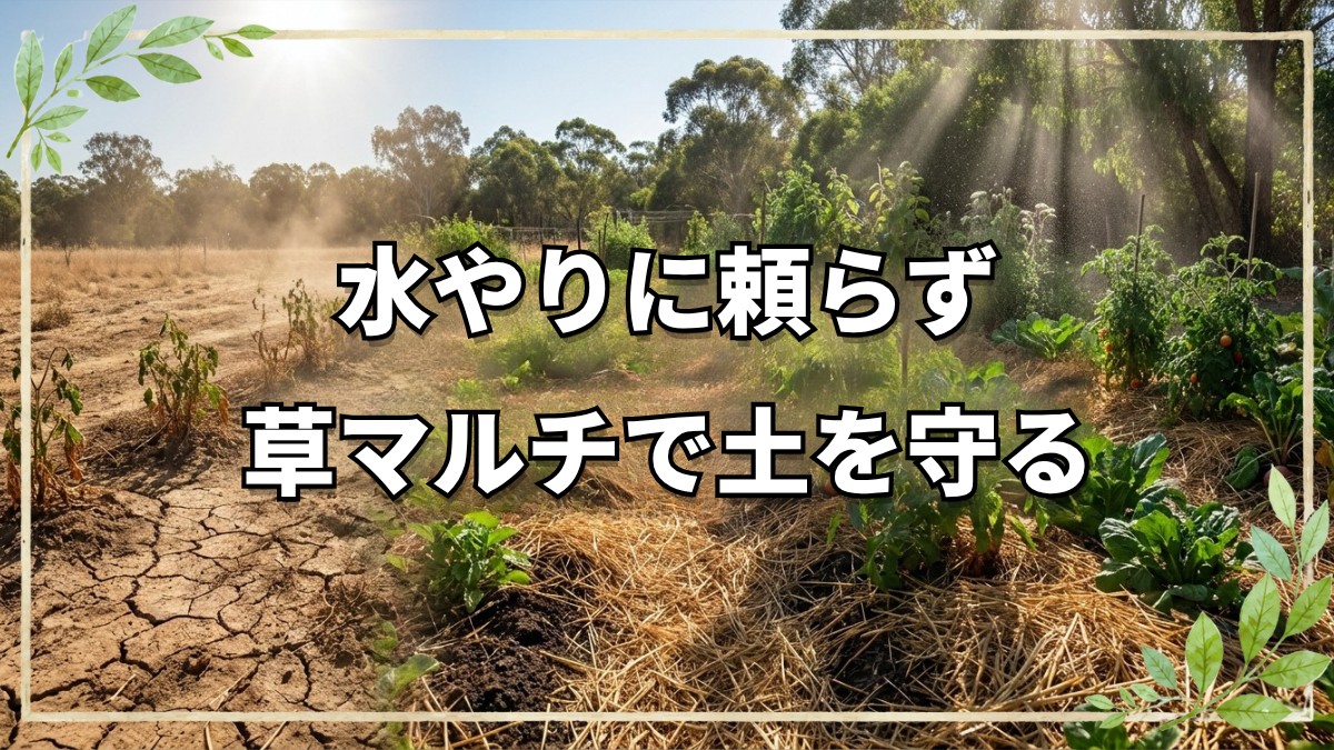 猛暑を乗り切る自然栽培の乾燥対策