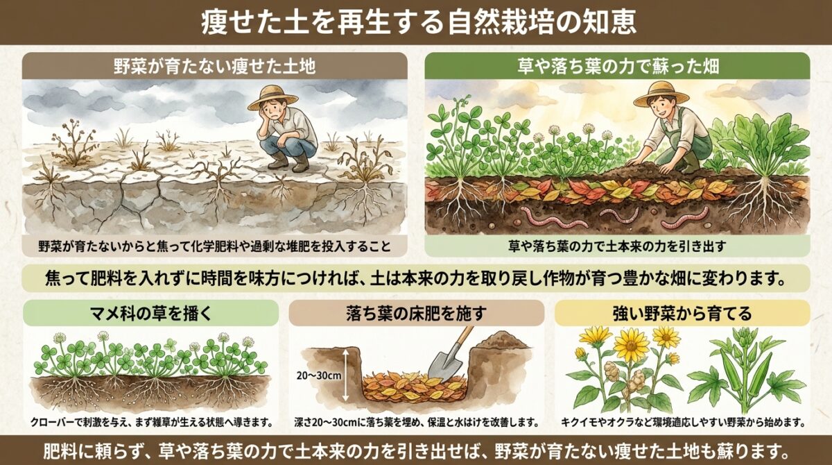 痩せた土を再生する自然栽培の知恵
