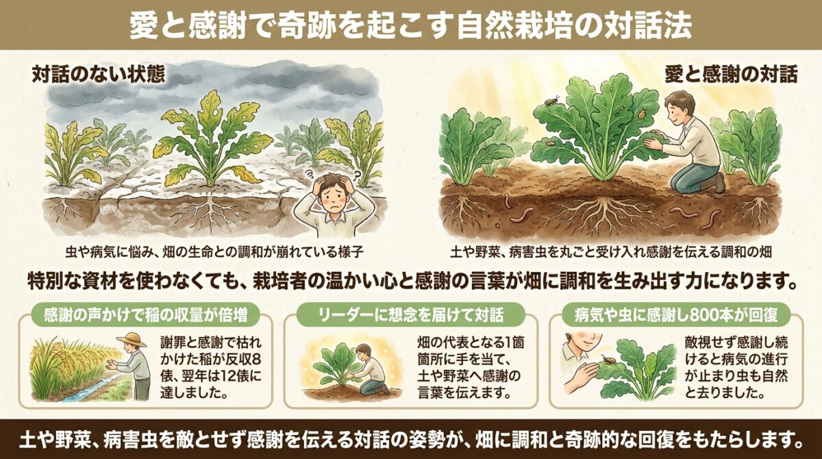 愛と感謝で奇跡を起こす自然栽培の対話法