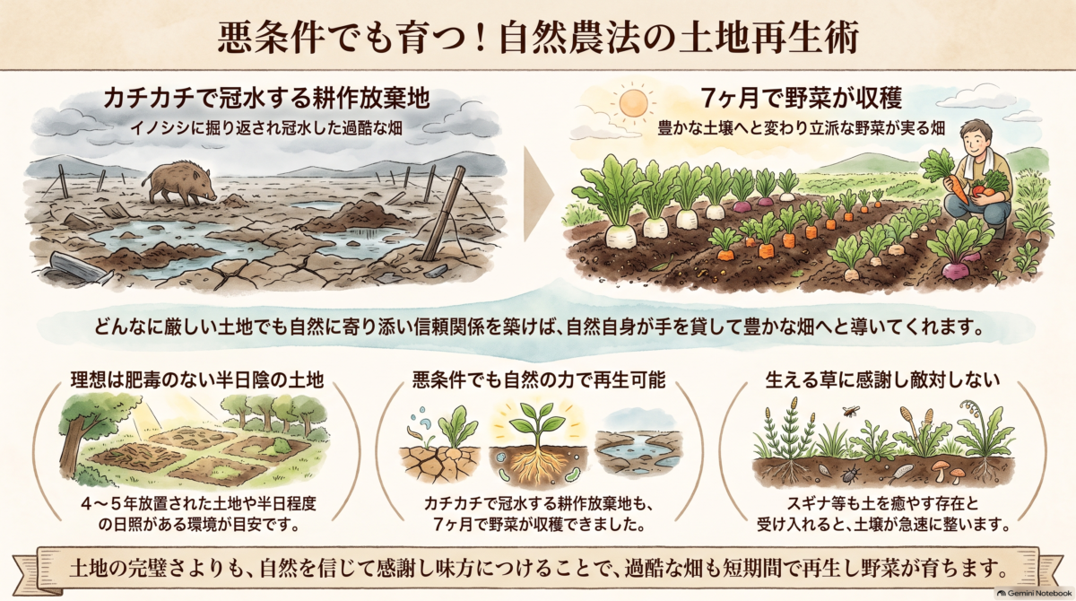 どんな畑でも大丈夫!自然を味方につけて土を蘇らせる自然農法の極意と土地選び