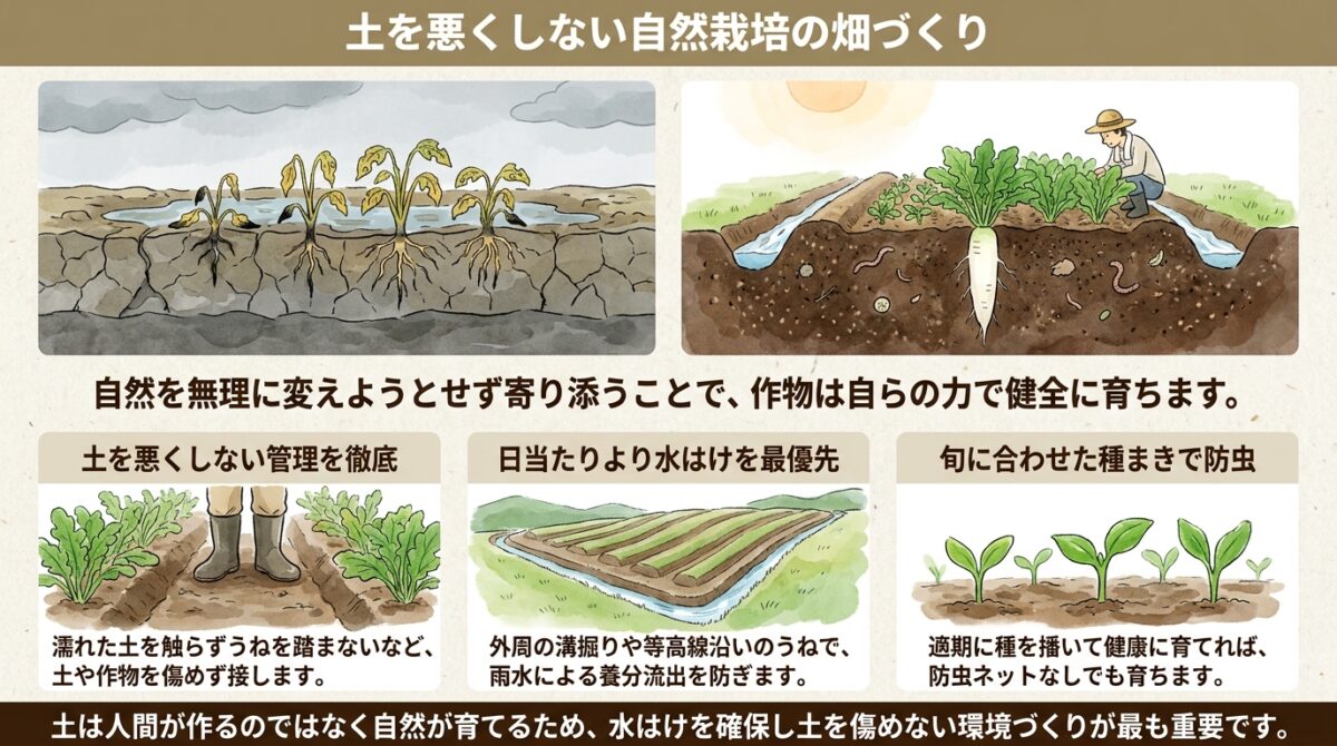 【自然栽培対談】土づくりの本質と失敗しない畑の整え方