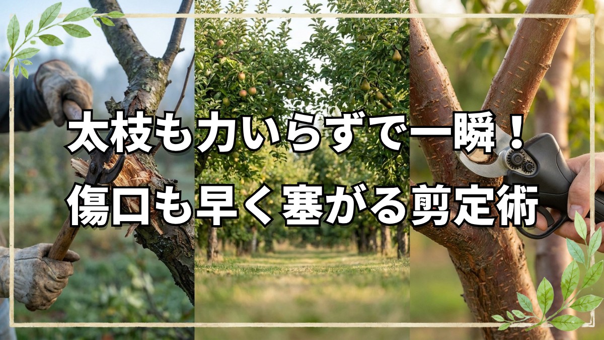 電動剪定バサミ「Kebtek KT9030」の実力とは？梅の木を使った剪定検証と枝の扱い方