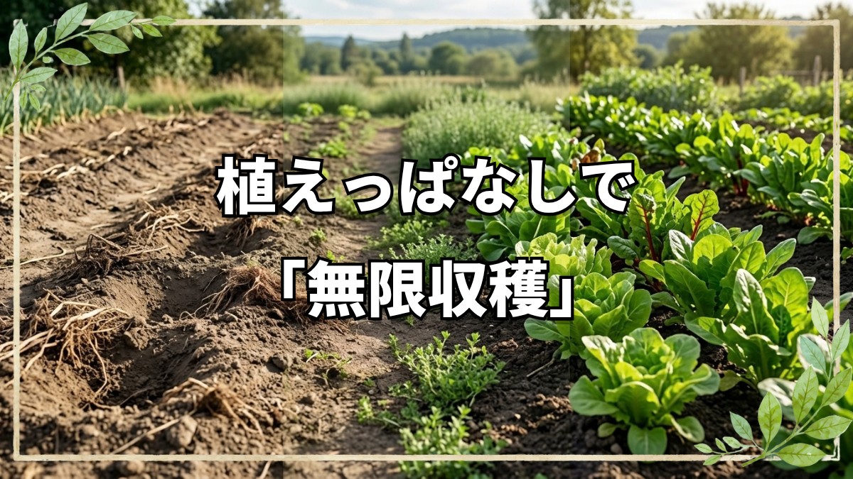 植えっぱなしで「無限収穫」！自然農法で叶える、手間をかけない豊かな食卓