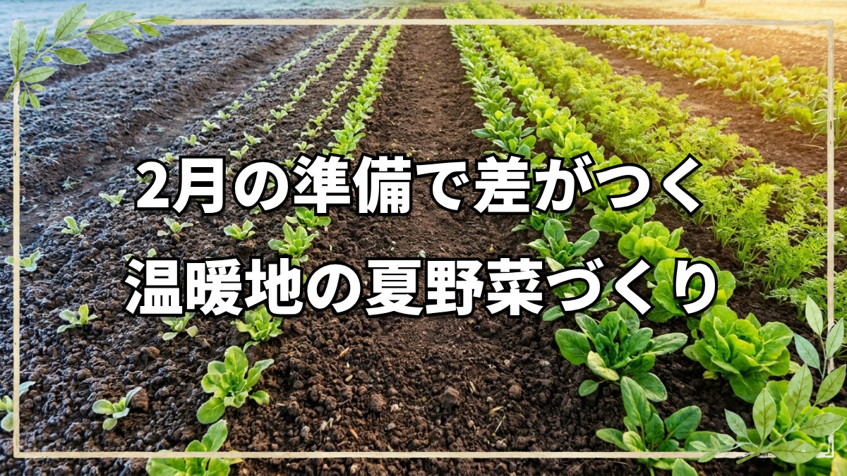 温暖地の2月種まきと野菜作りのコツ