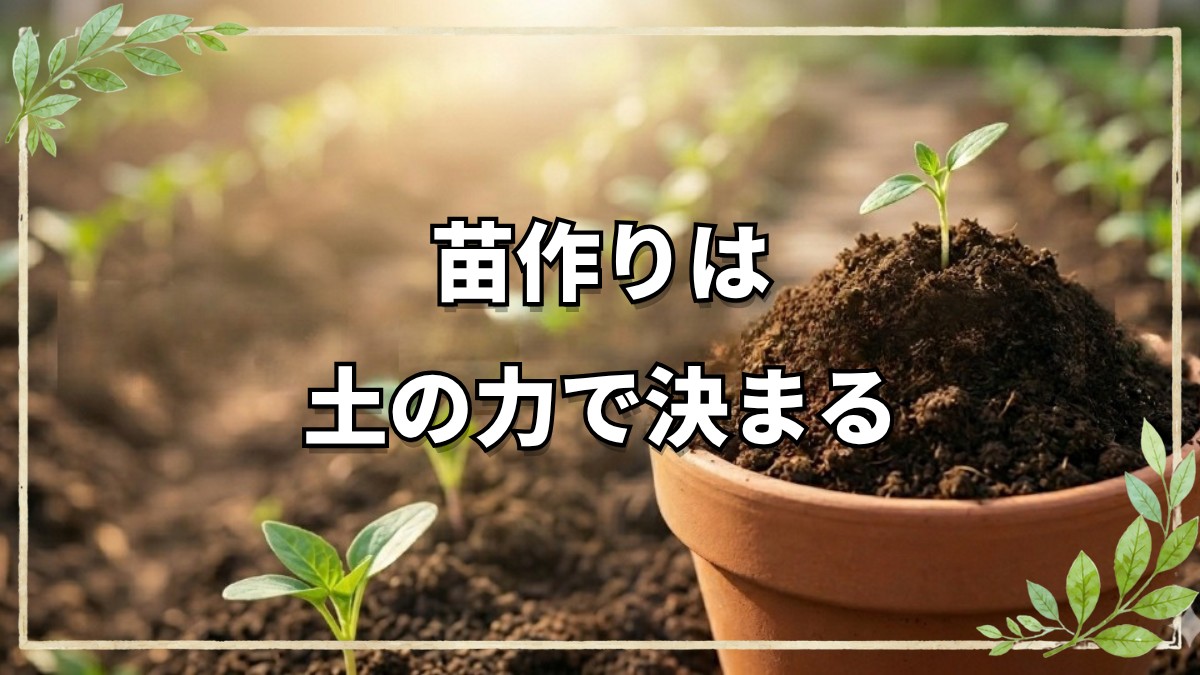 【自然栽培】苗作りは土の力で決まる！プロに学ぶ効率的な手順と極意