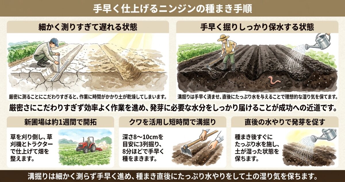 「世界一簡単」な人参の種まきに学ぶ、自然栽培の極意と成功のポイント