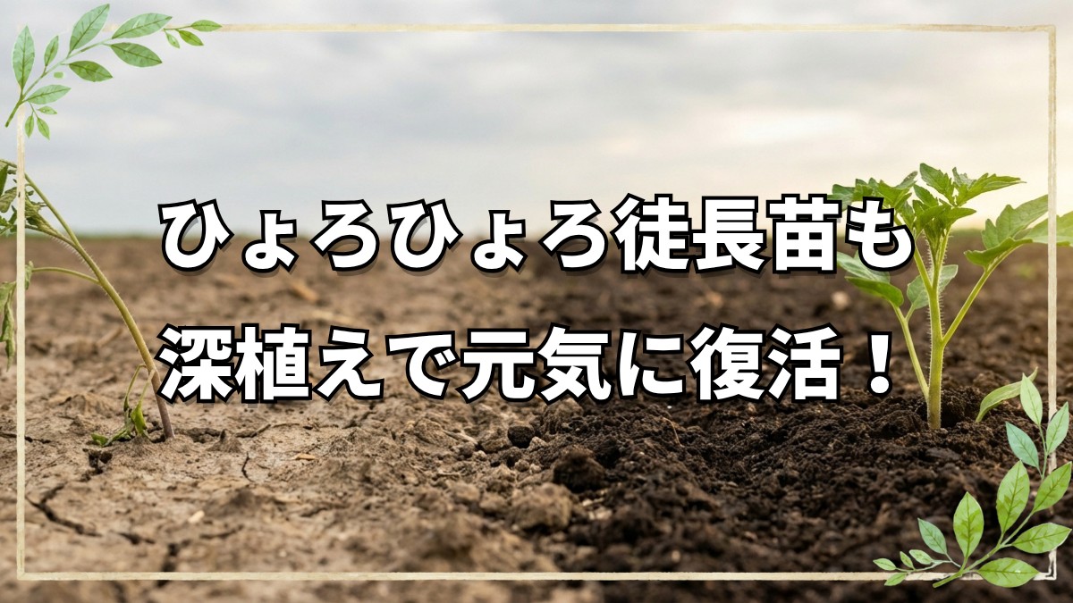 徒長苗のリセット法と残渣の扱い方