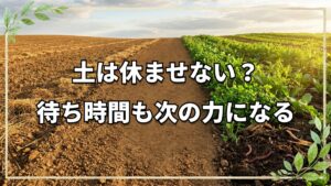 「土は休ませない」と連作の矛盾を解く