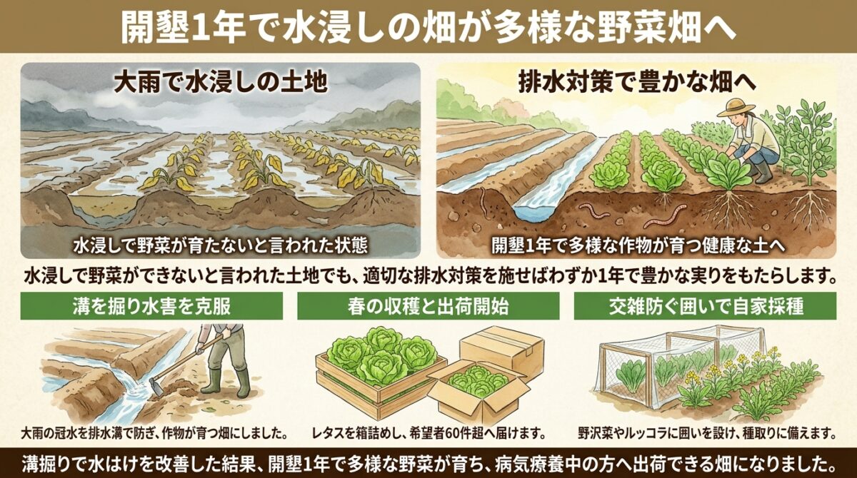不毛の地が「恵みの畑」へ。開墾1年で学んだ自然栽培の底力