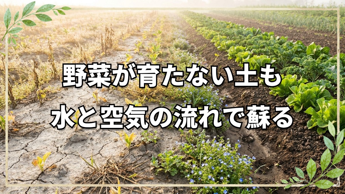 自然栽培で野菜が育たないときの対処法｜土の再生と雑草が教える土壌のサイン