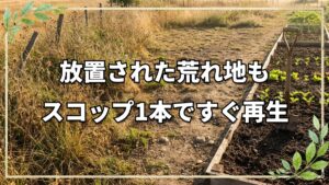 耕作放棄地を再生する時短畝づくり手順