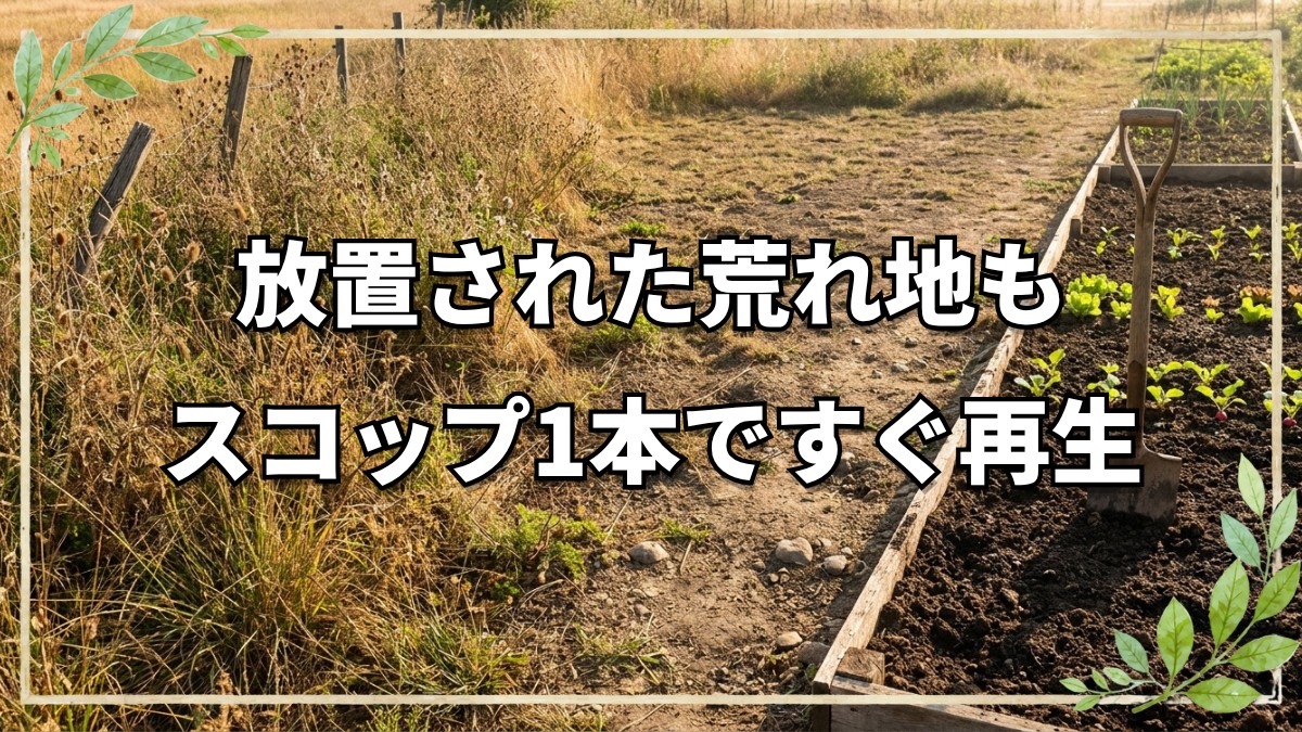 耕作放棄地を再生する時短畝づくり手順