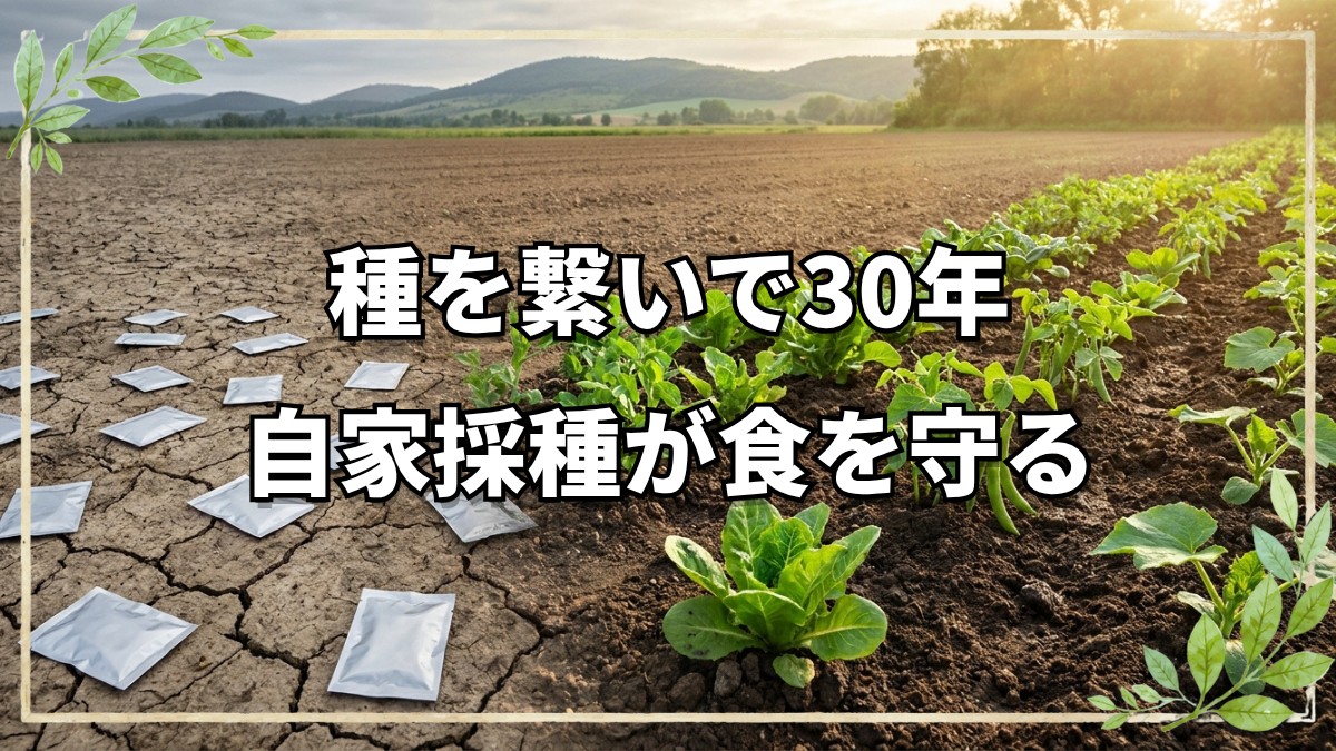 30年以上固定種・在来種を守り続ける種屋「畑懐」の取り組みと自家採種の重要性