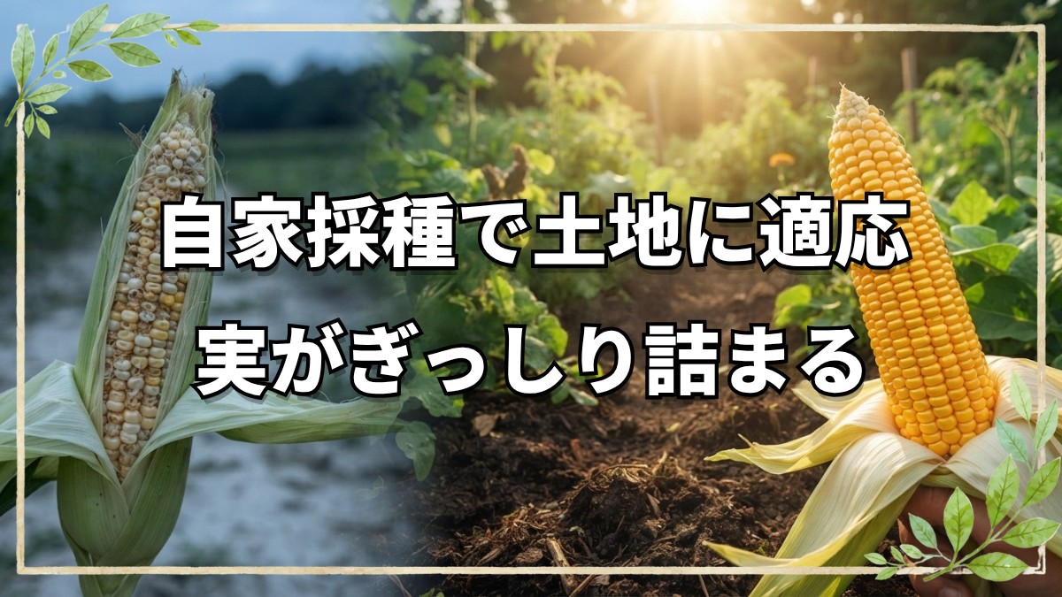 トウモロコシの自然栽培と自家採種