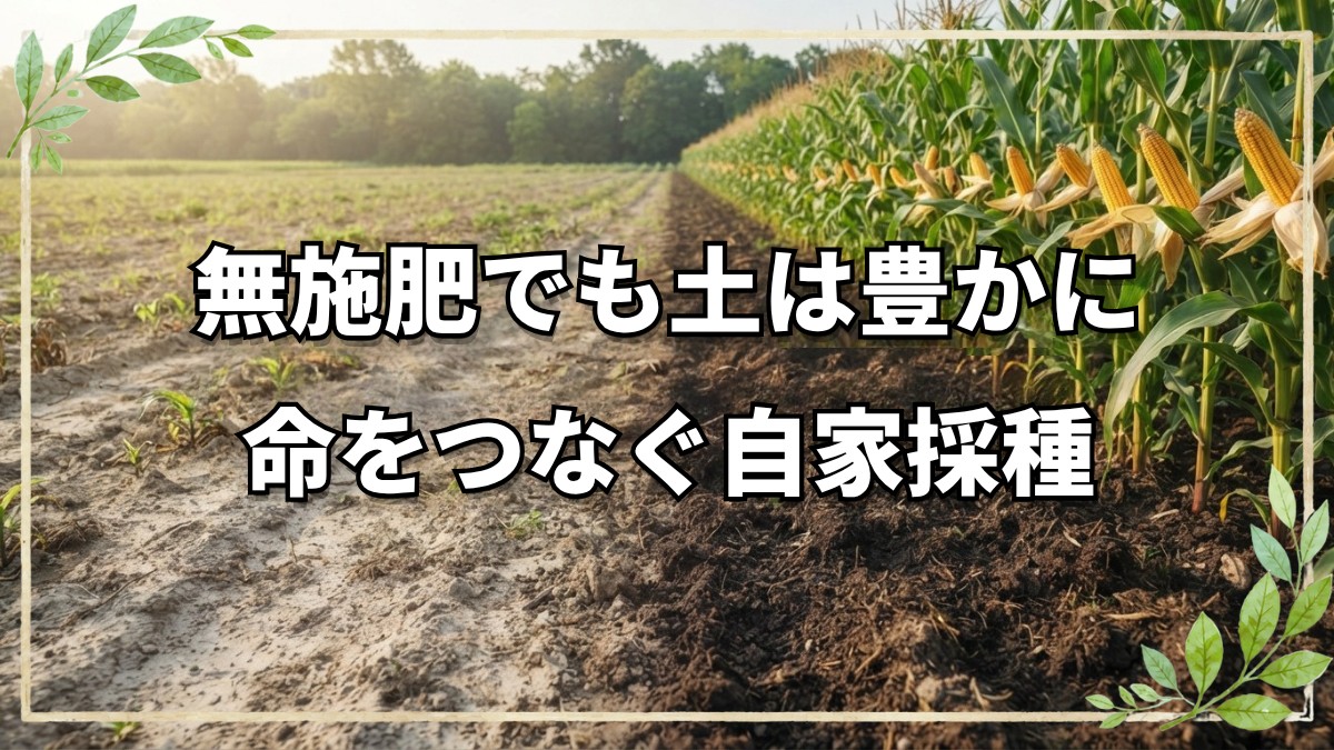 微生物が活性化する持続可能な農法とは？自然農法の利点とトウモロコシの自家採種法