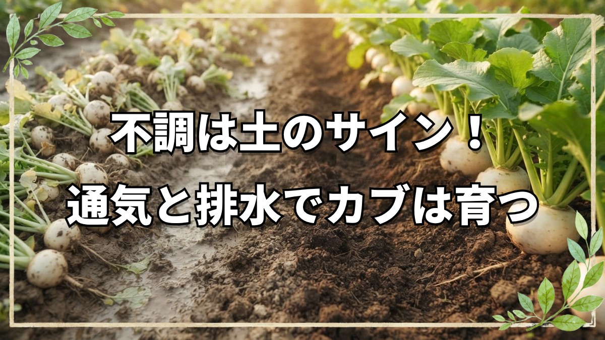 自然栽培におけるカブの栽培手順と各種トラブルへの対応策